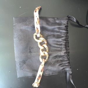 Massimo Dutti bracelet gold and animal print